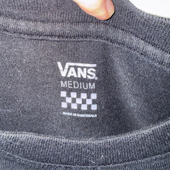 Vans Black Long Sleeve with Colorful Rainbow Logo - Picture 5 of 6